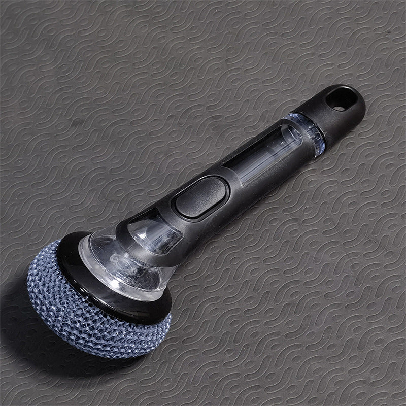 Soap dispensing kitchen scrub brush